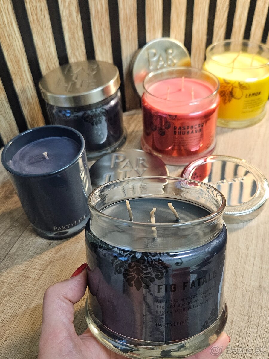 Sviečky od Partylite 3-knotové aj 1 knotové