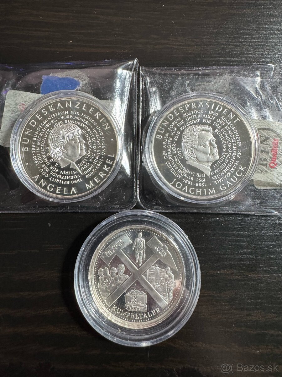 Predam strieborne medaile Nemecke 3ks .333 cena spolu 20euro