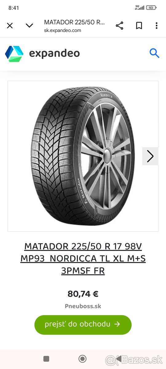 Matador Nordica 225/50r17