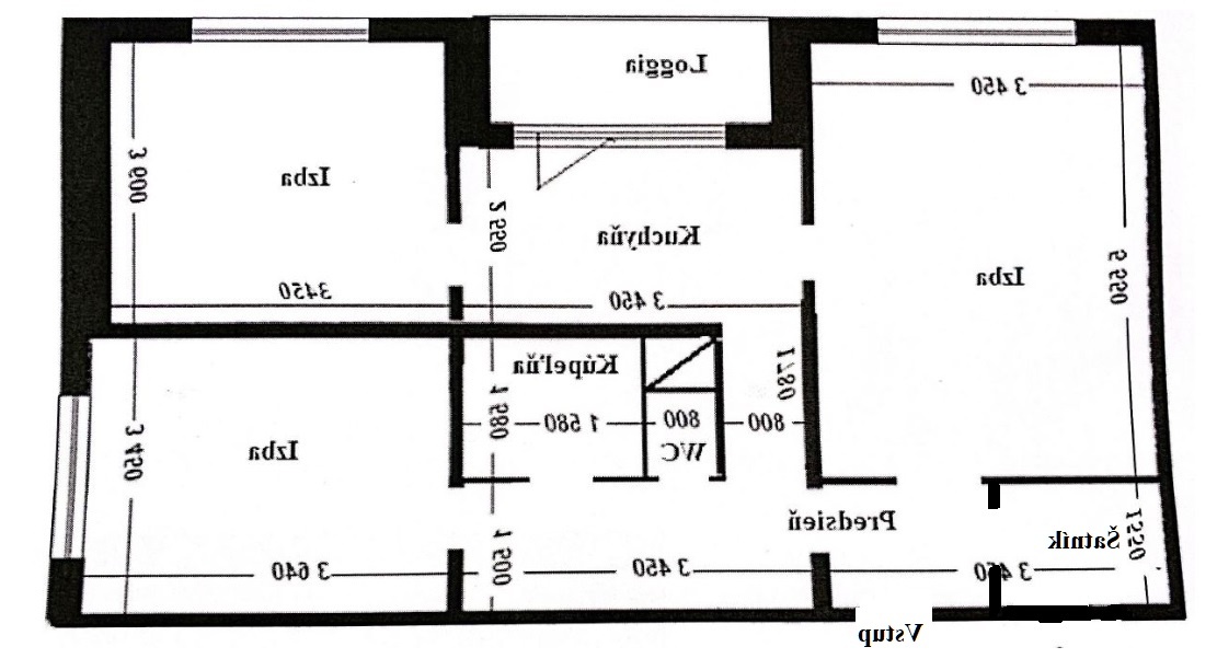 3 izbový byt s loggiou, Bratislava - Podunajské Biskupice