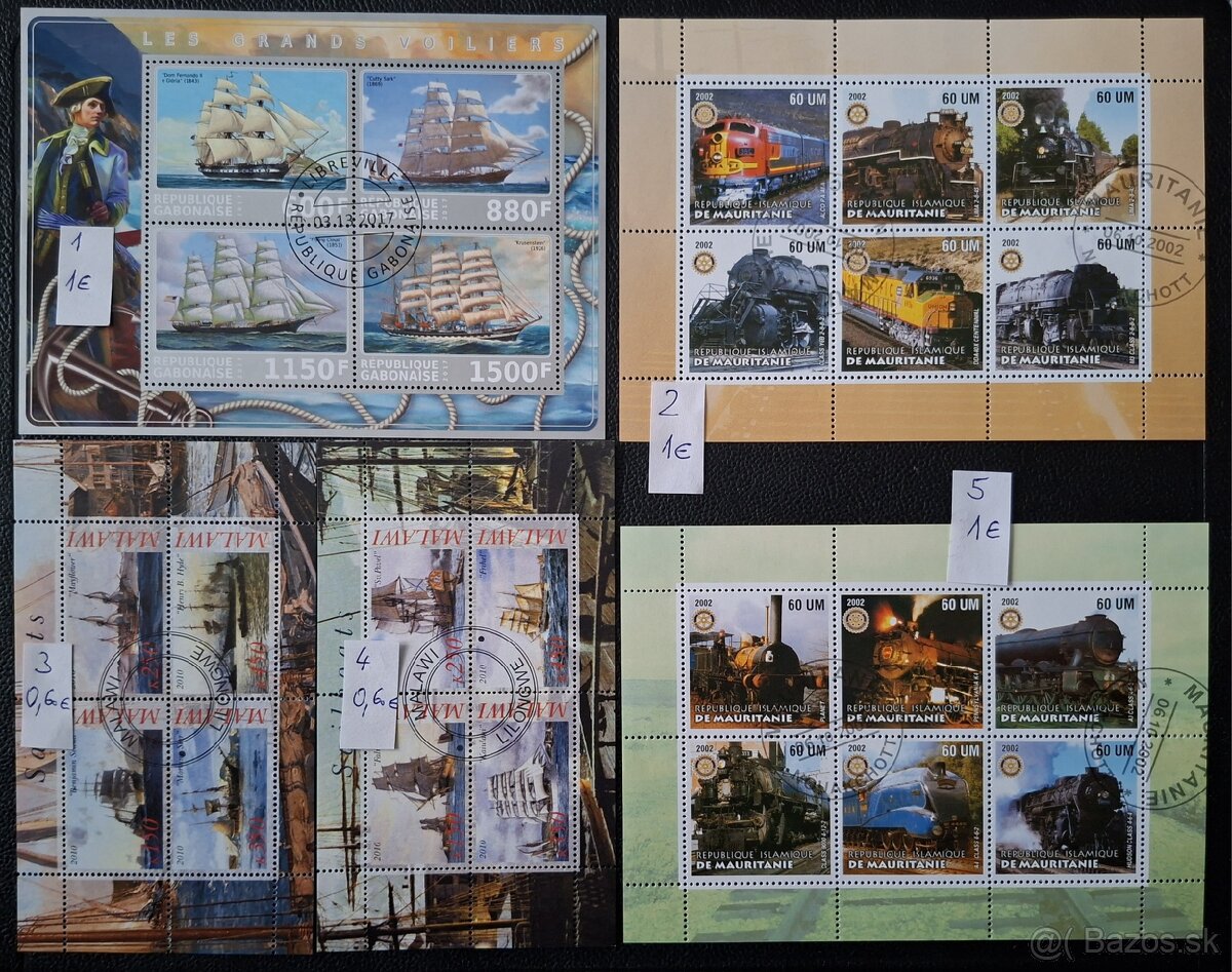 Postove znamky Mix 19 (102poloziek)