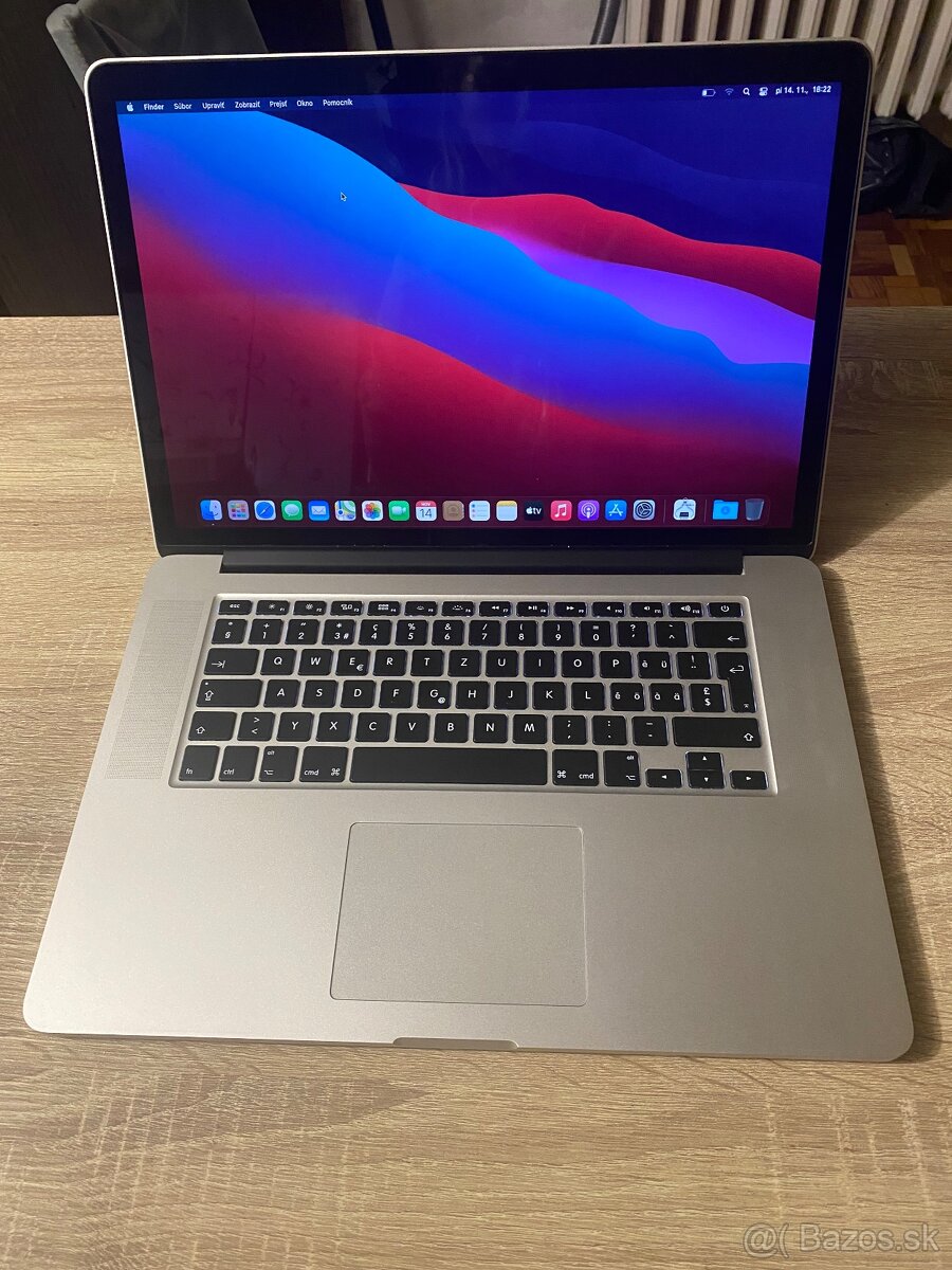MacBook Pro 15inch 2014 / 16/256GB Silver TOP stav