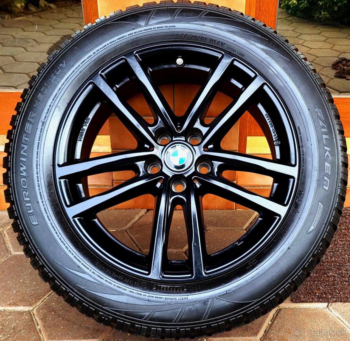 alu R18 5x112, senzory, (zimné pneu 225/60) BMW X3, X4