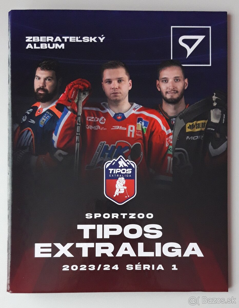 Hokejové kartičky TIPOS EXTRALIGA 2023/2024 BASE SET + ALBUM