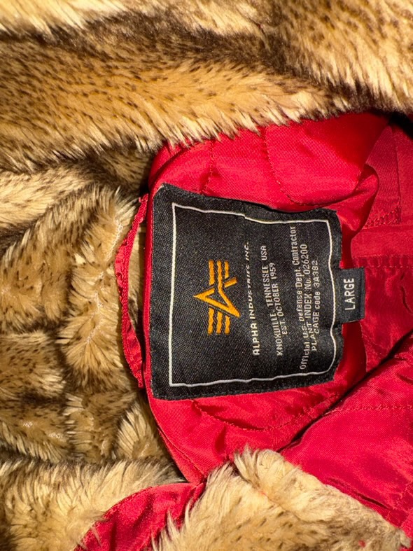 Alpha Industries Bunda Červená