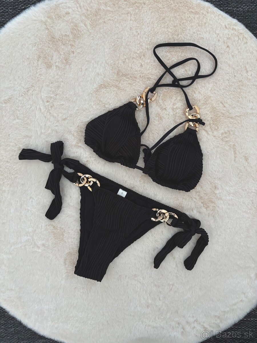 Plavky blk/gold S