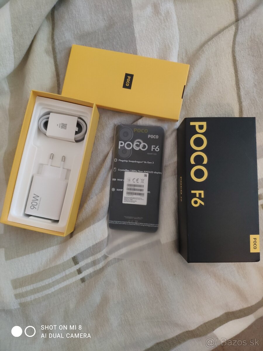 Predám Poco F6 8/256GB novy,cierny,bez zaruky