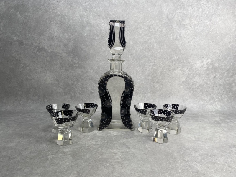 Art deco likérový set Karel Palda