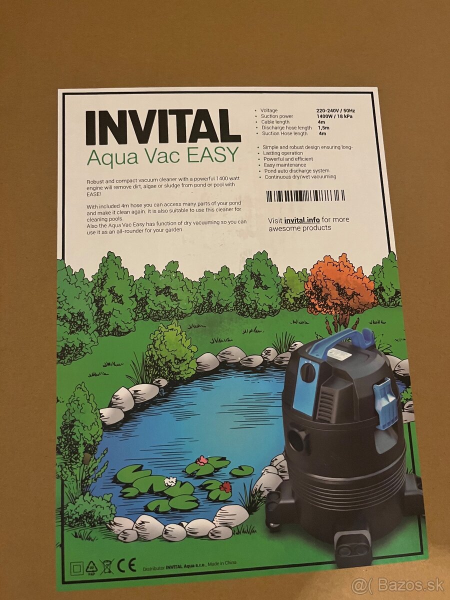 Jazierkovy a bazenovy vysavac aqua vac