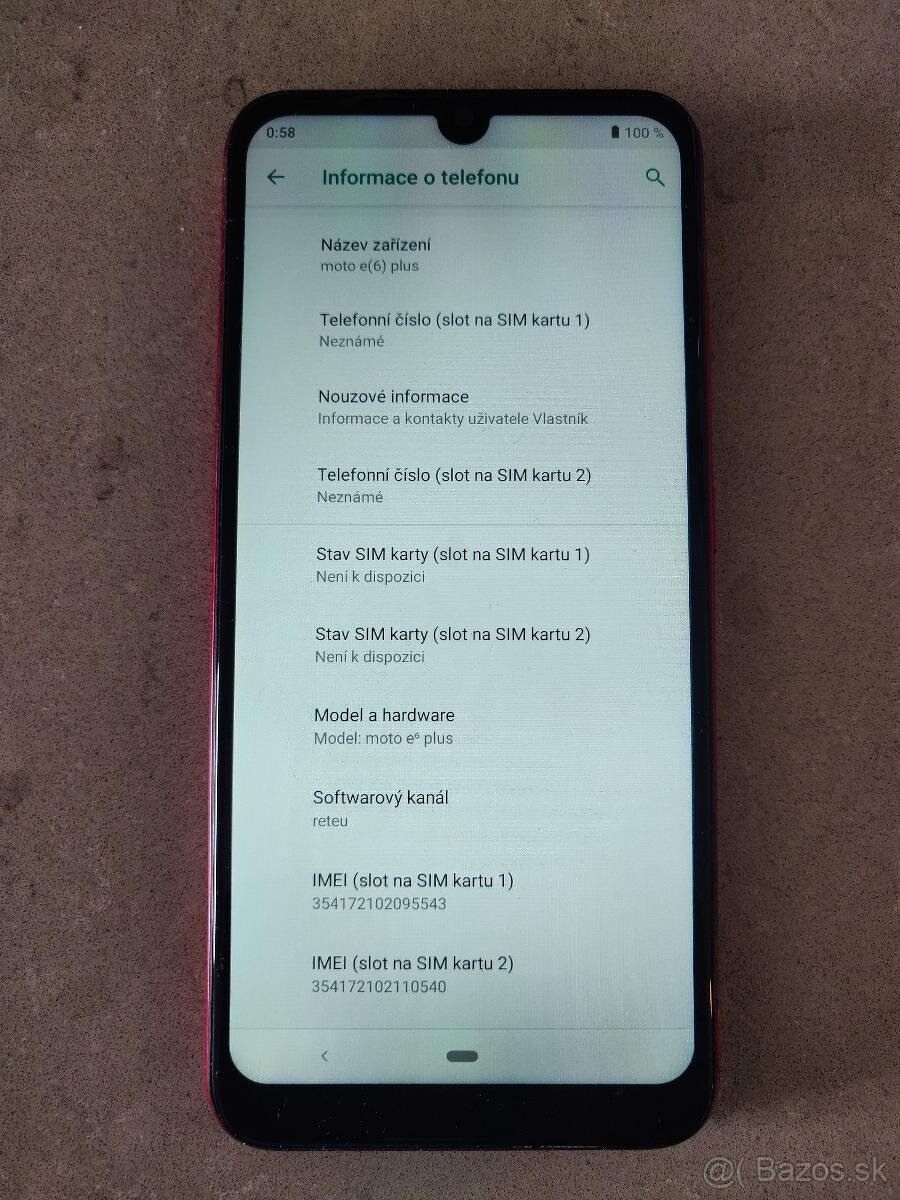 Motorola moto E6 plus; 4GB/64GB, DUAL SIM, Android 9
