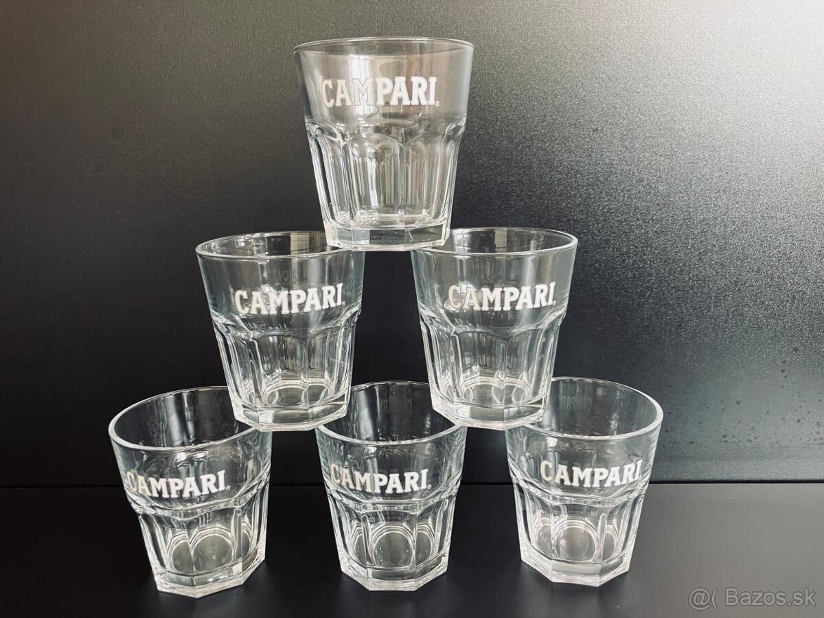 Campari poháre 6ks