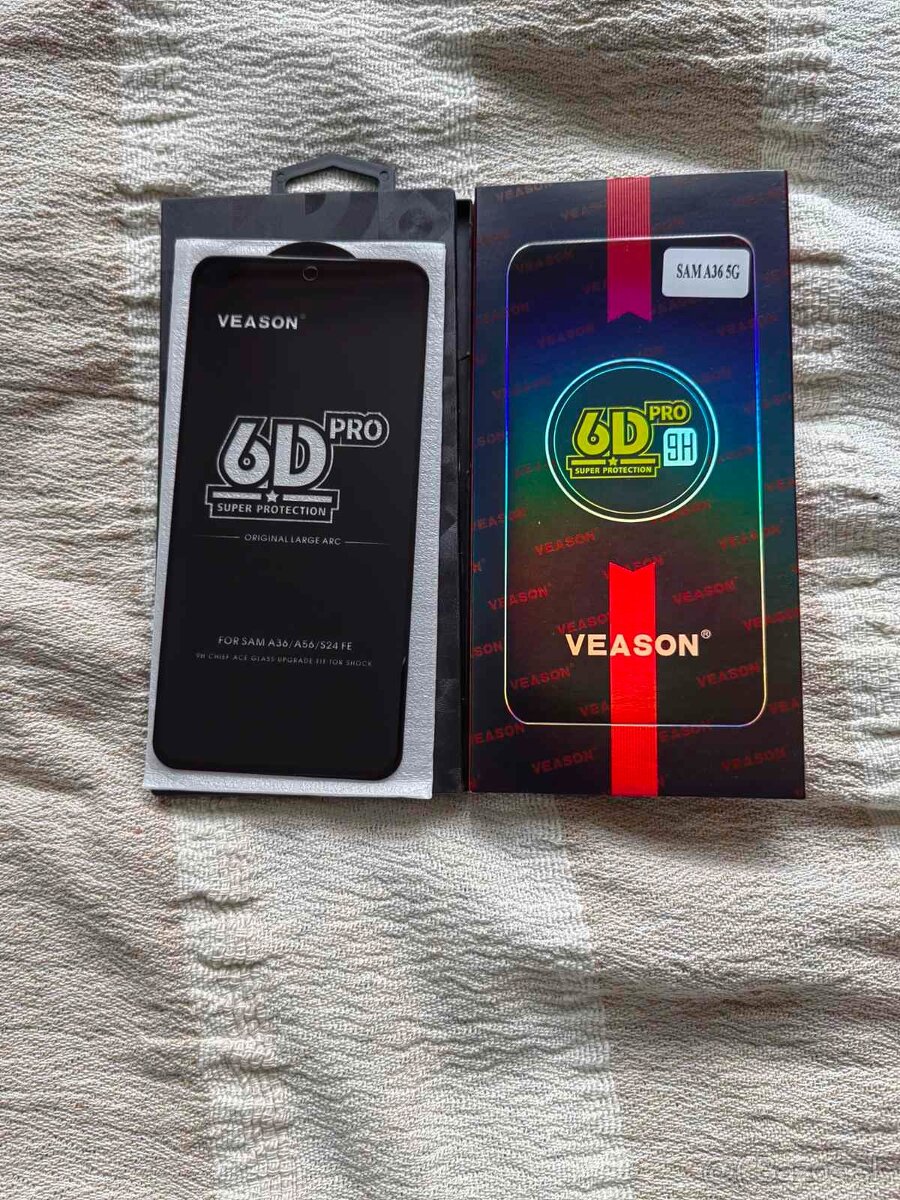 Ochranné sklo 5d čierne na Samsung A56/A36 5g