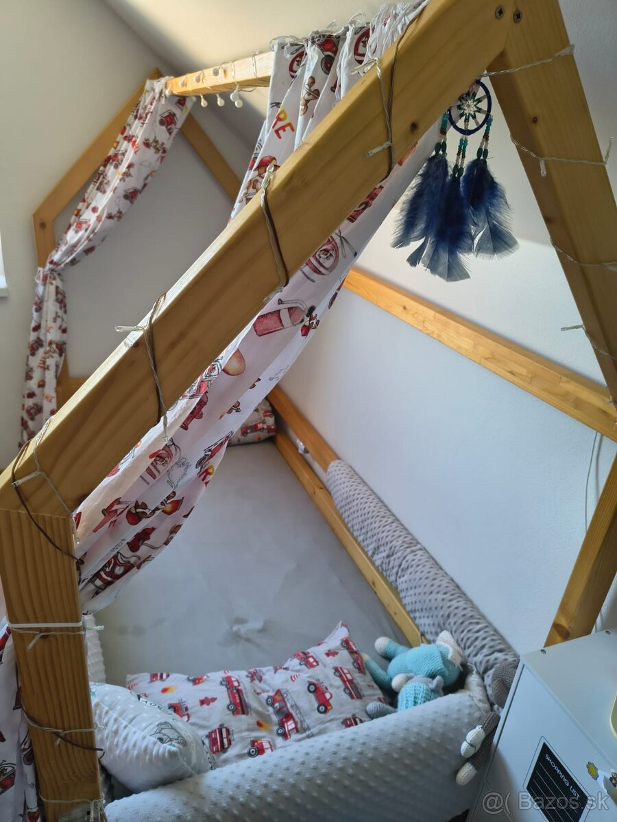Postel 90x200 domček