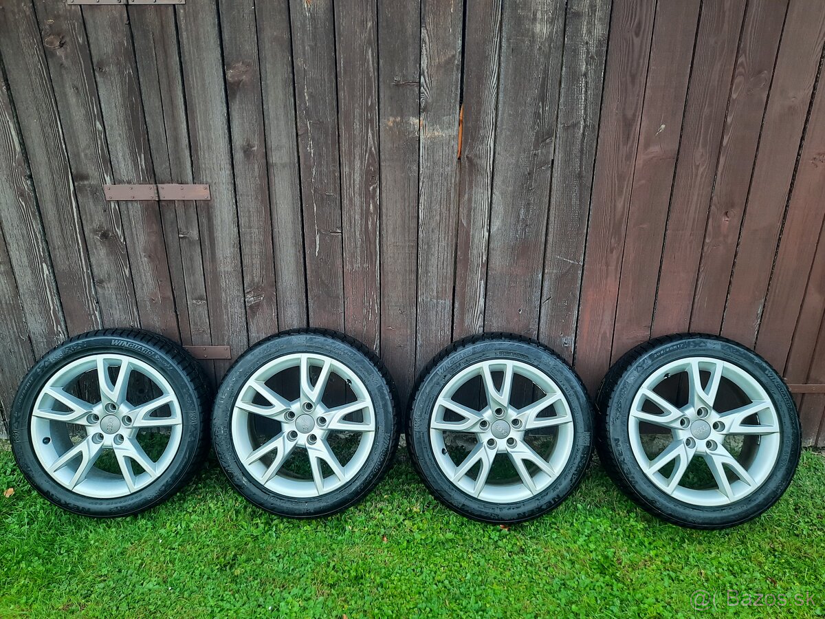 Zimné pneumatiky + hliníkové disky Audi 5x112 R 17