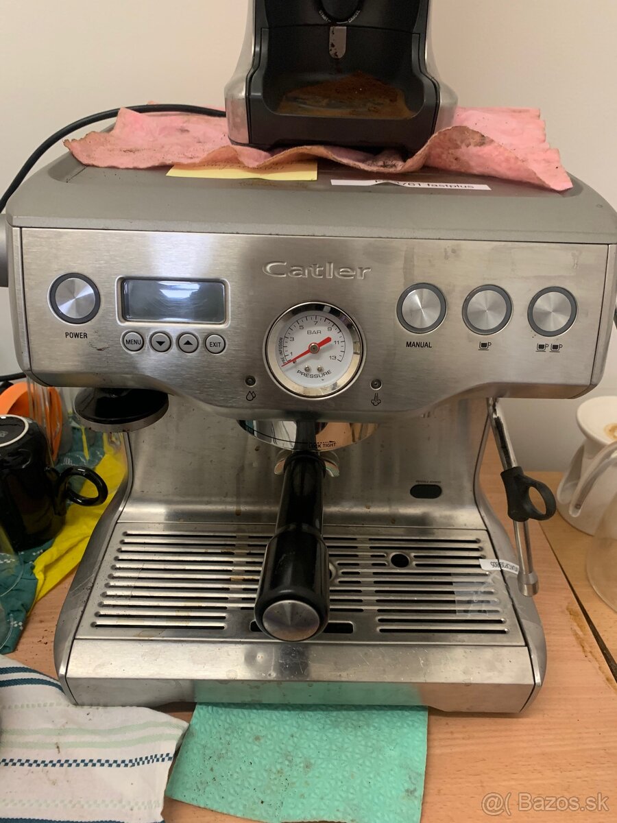 Catler dual boiler po kompletnom servise s mlyncekom na kávu