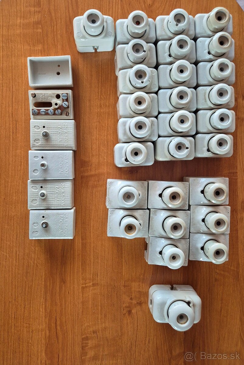 Retro keramické poistky