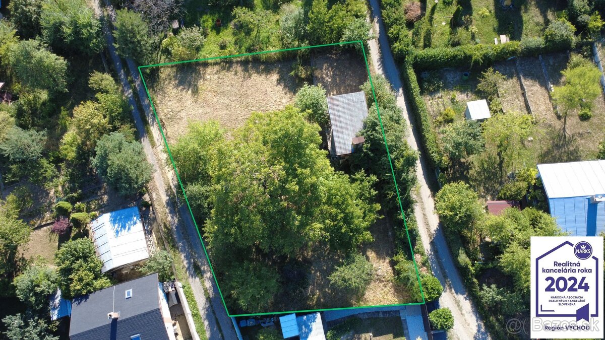 Pozemok v záhradkárskej lokalite Vyšné Opátske v Košiciach