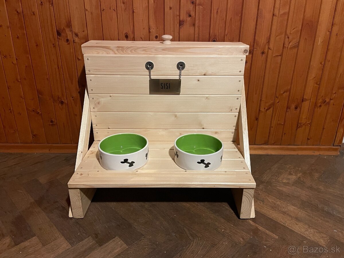 Stojan na misky pre psíkov