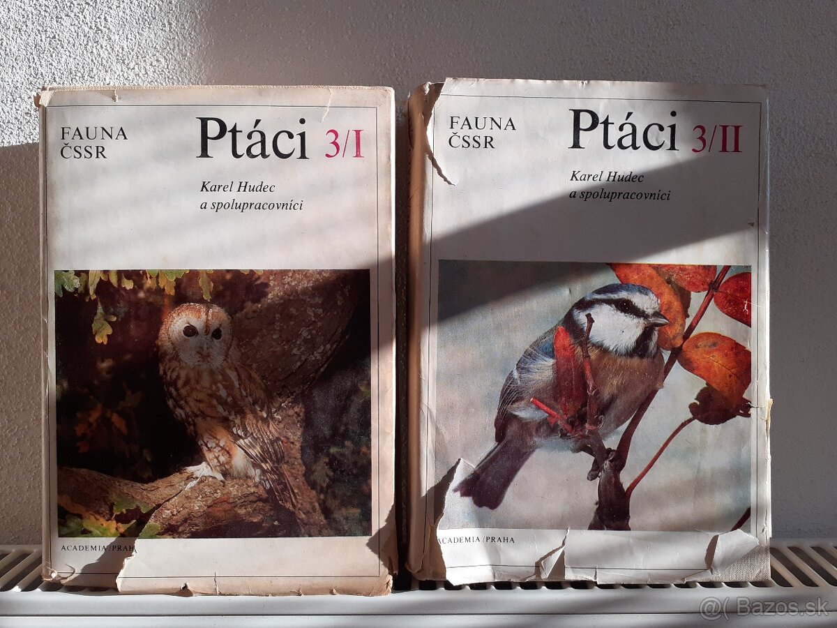 Vtáky - predám dve knihy PTÁCI I. a II. diel