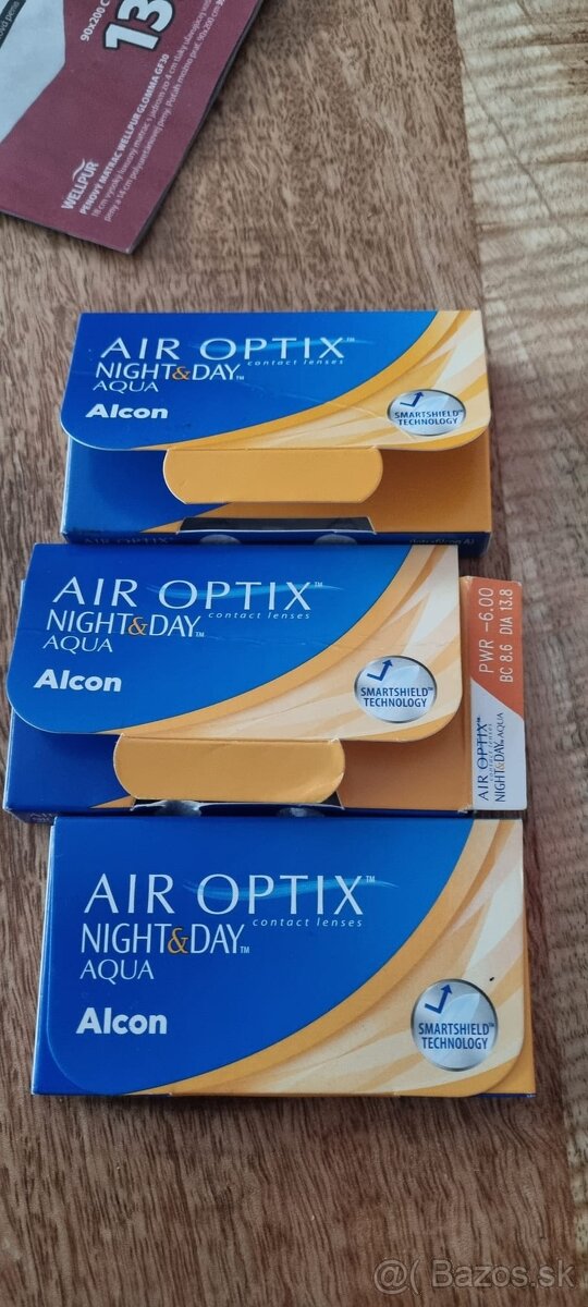 Kontaktné šošovky, air optix, night&day, - 6,00