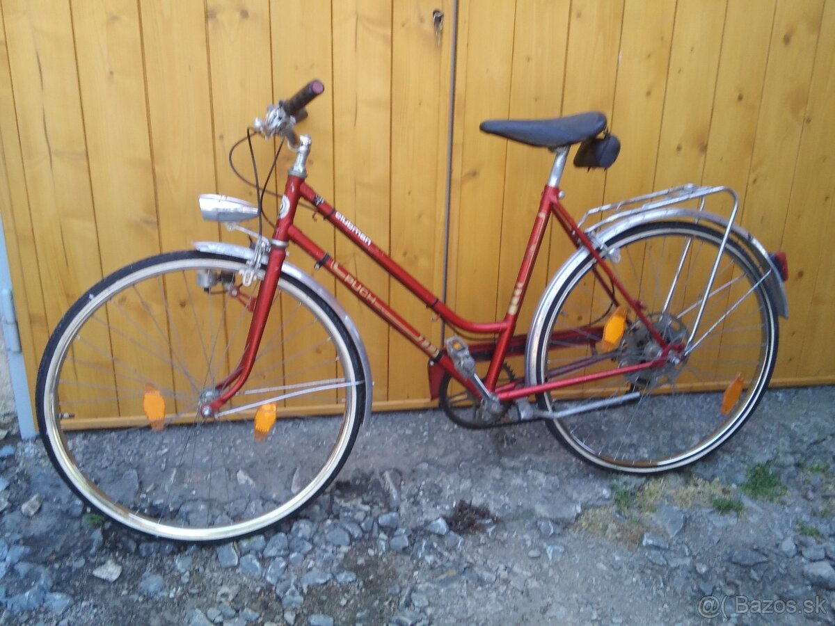 dámsky cestný retro Puch bicykel
