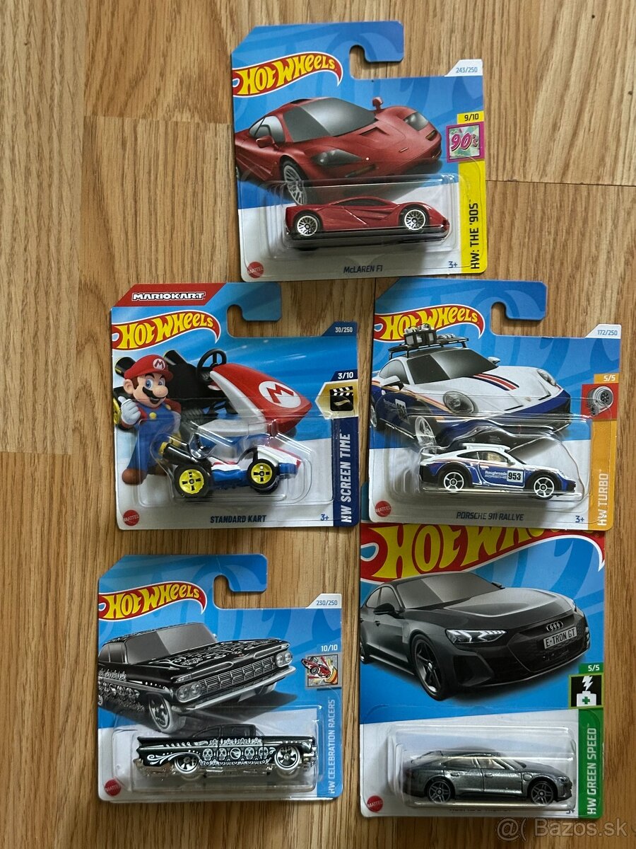Hot wheels autíčka nové neotvorené 5 kusov, aj Treasure hunt