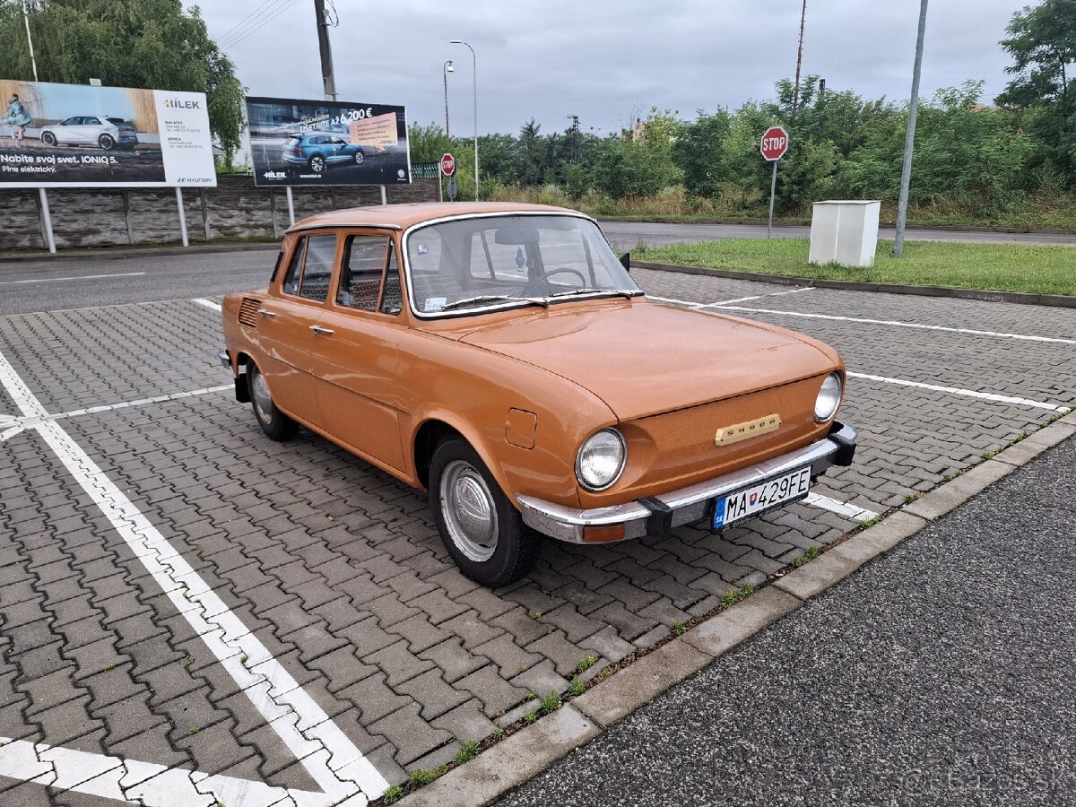 Škoda 100 r.v.1972 s TP a SPZ