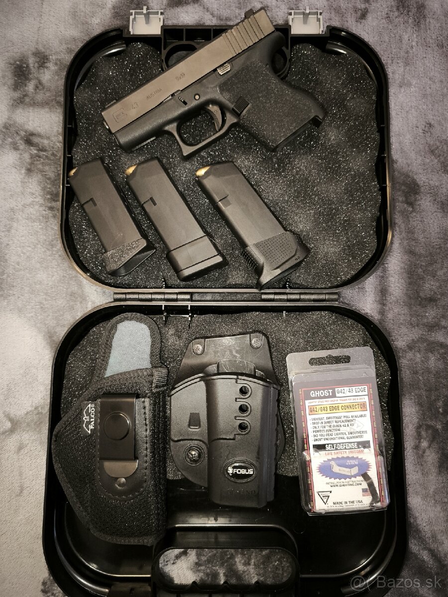 Predám pištoľ glock 43.