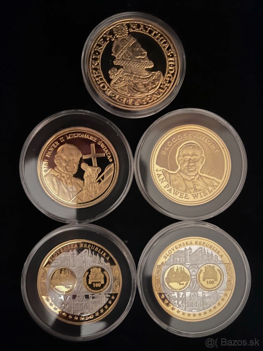 Pamätné medaile PROOF