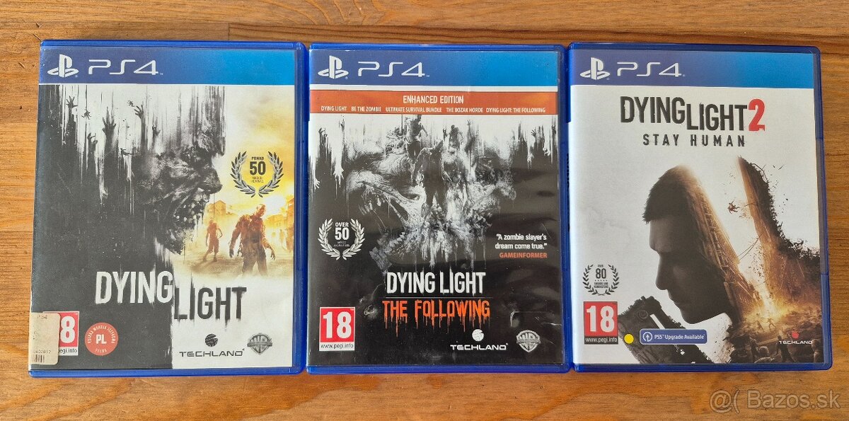 Dying Light + Dying light The Following + Dying light 2 PS4