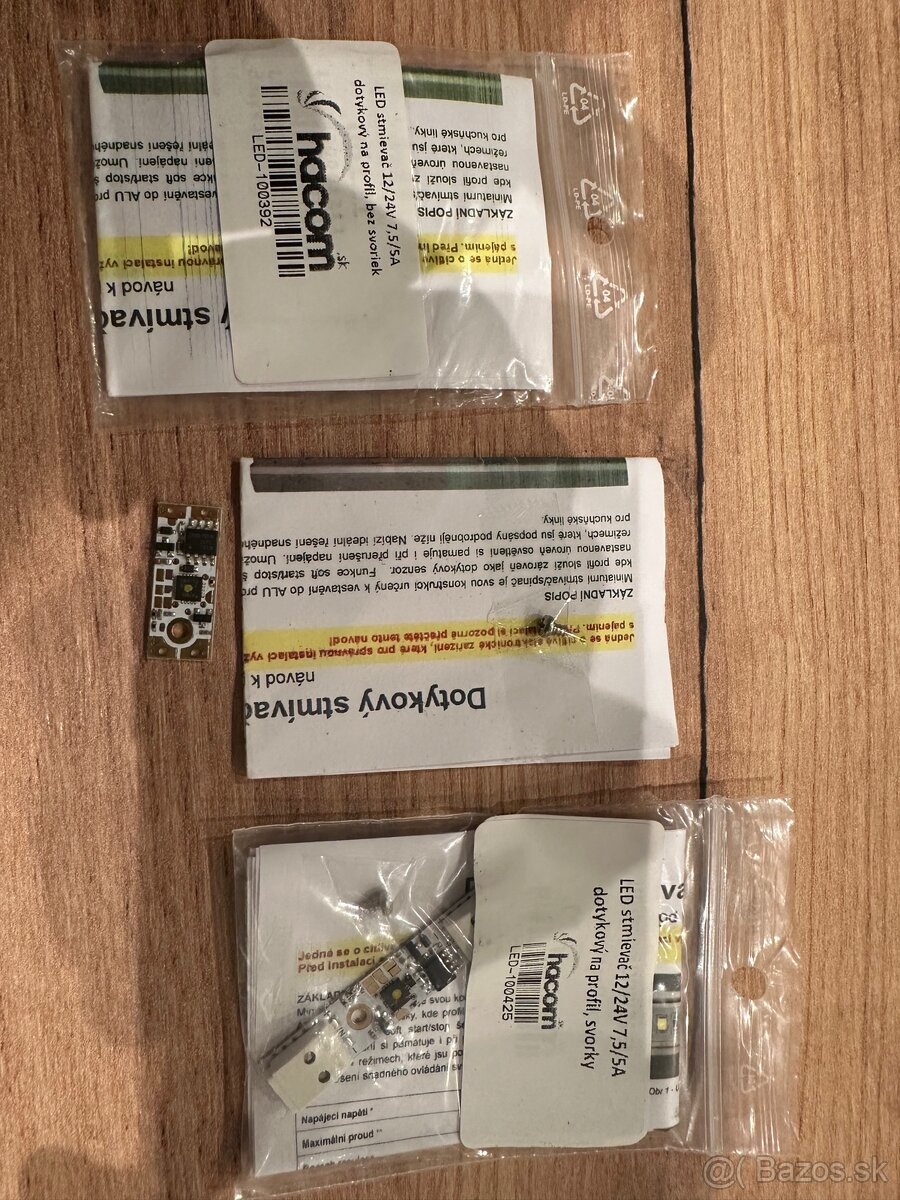 Dotykový LED Dimmer 12/24V DC 8/5A - 3 ks
