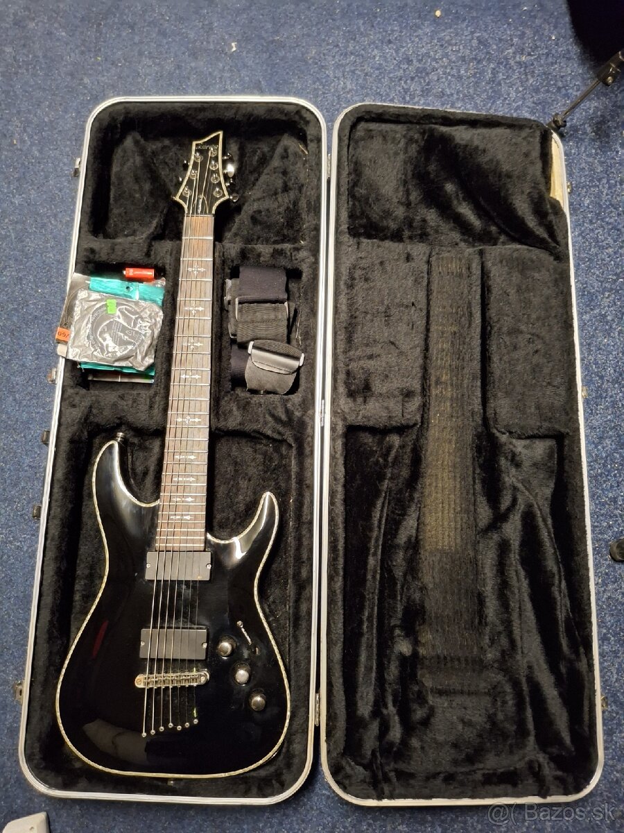 Schecter Hellraiser C-7 Black Elektrická gitara