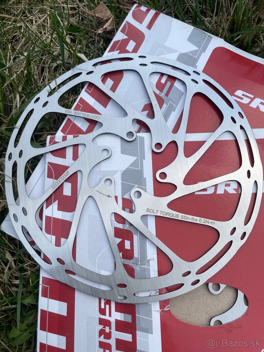 Predám nové kotúče Sram Centerline 180 mm 6 dier