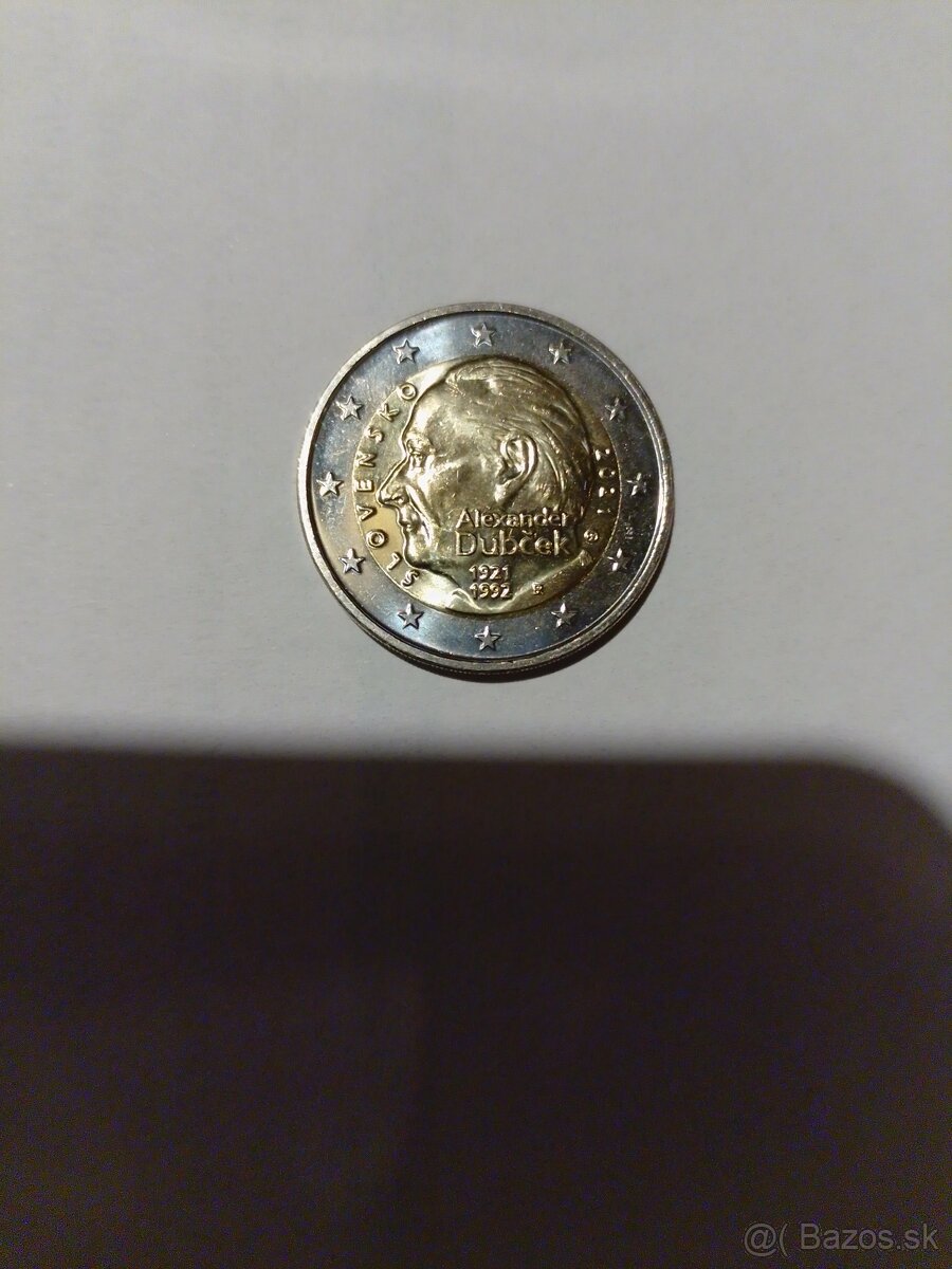 2€ minca A. Dubcek