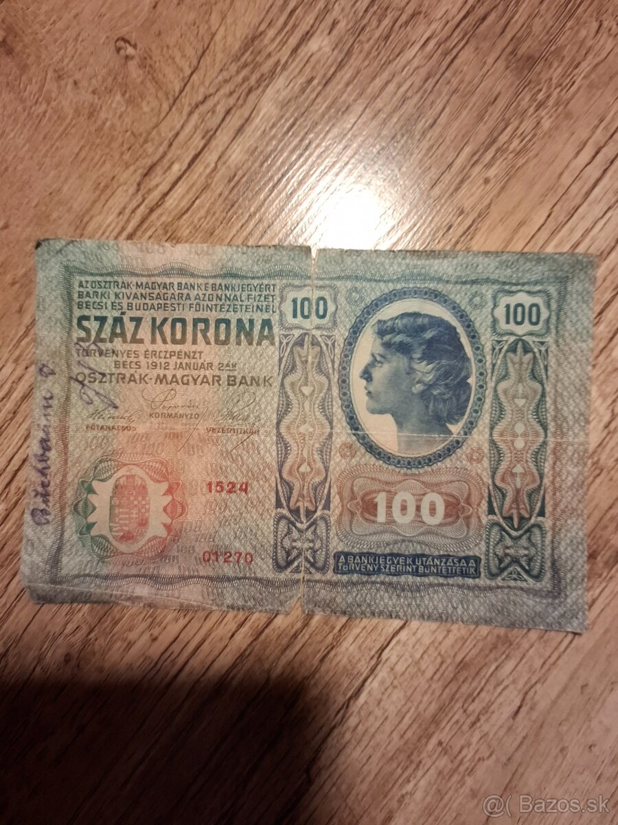 100 korún 1912r Rakusko-uhorsko