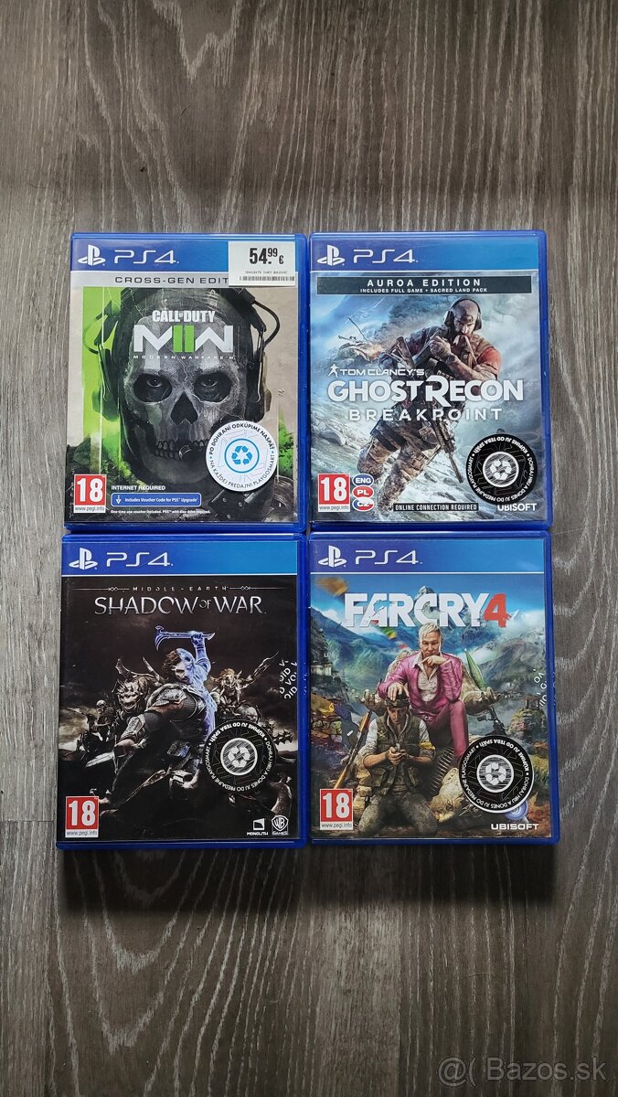 Predám hry na PS4