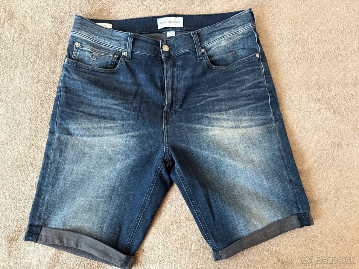 Calvin Klein panske riflove kratke nohavice
