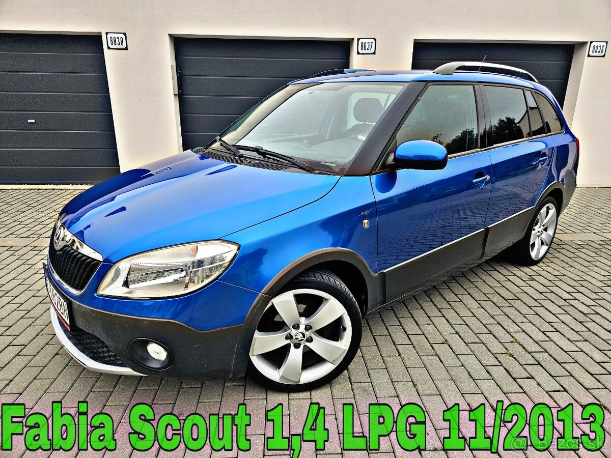 Škoda Fabia II.Combi SCOUT 1,4 /63kW Benzin/ LPG rv: 11/2013