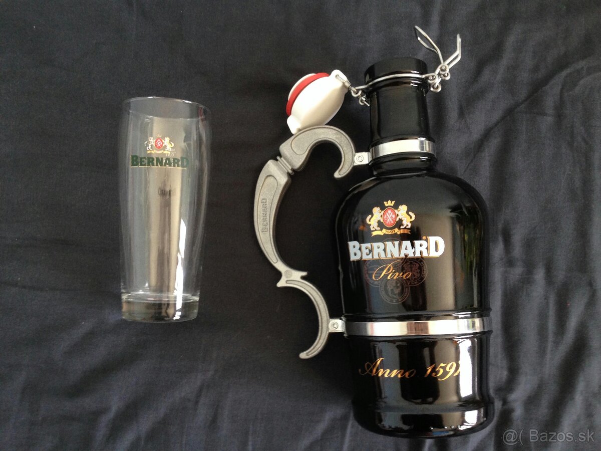 Džbán na pivo Bernard 2L a pohar 0.5L