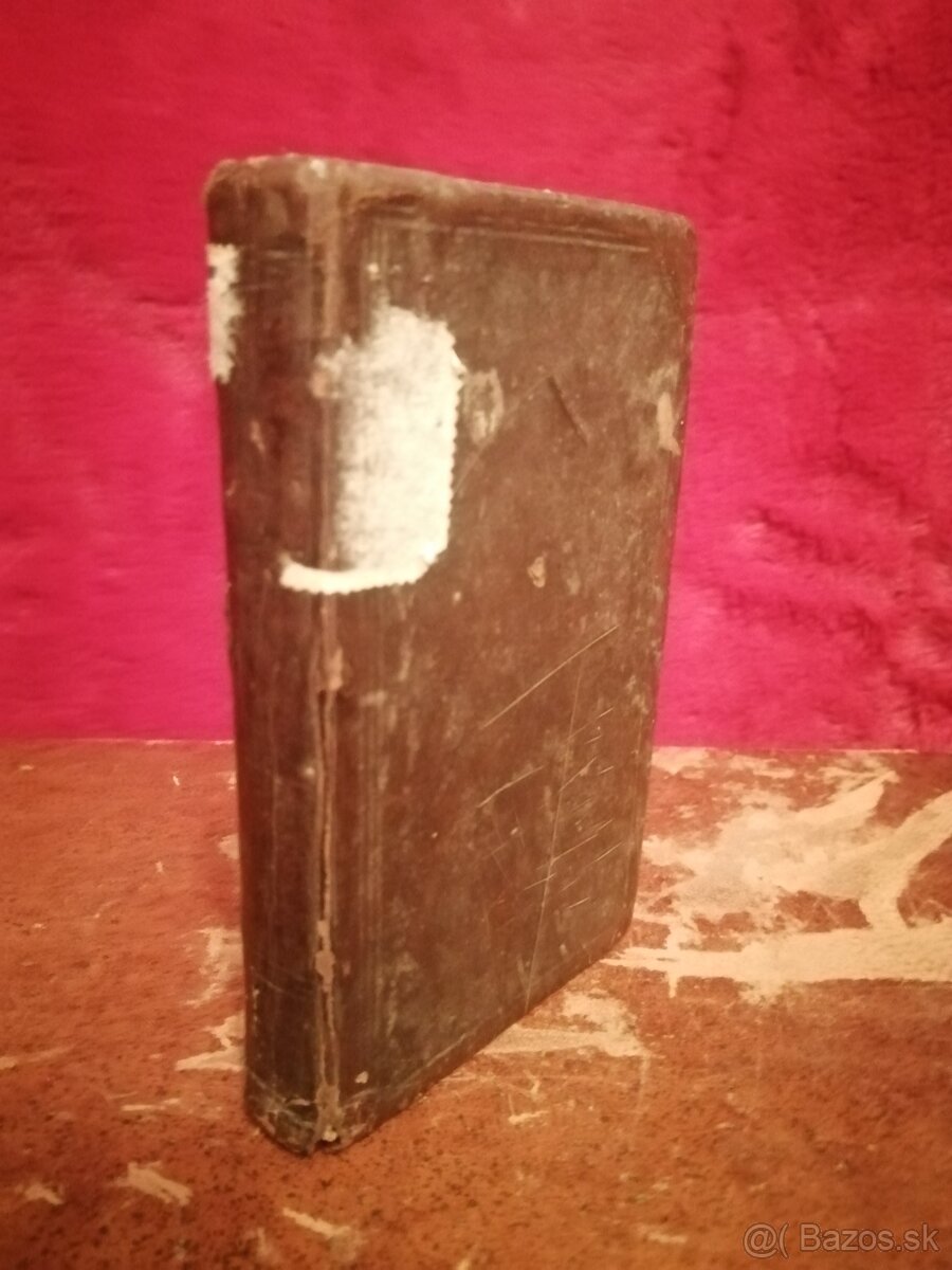 Stará vzacna nemecká kniha 1788 aj rukopis