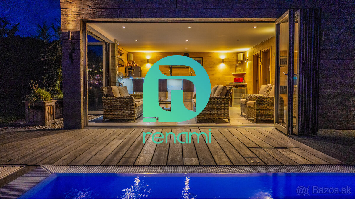 Dom s výhodami rezortu: bazén, vírivka, lounge bar a 7 izieb