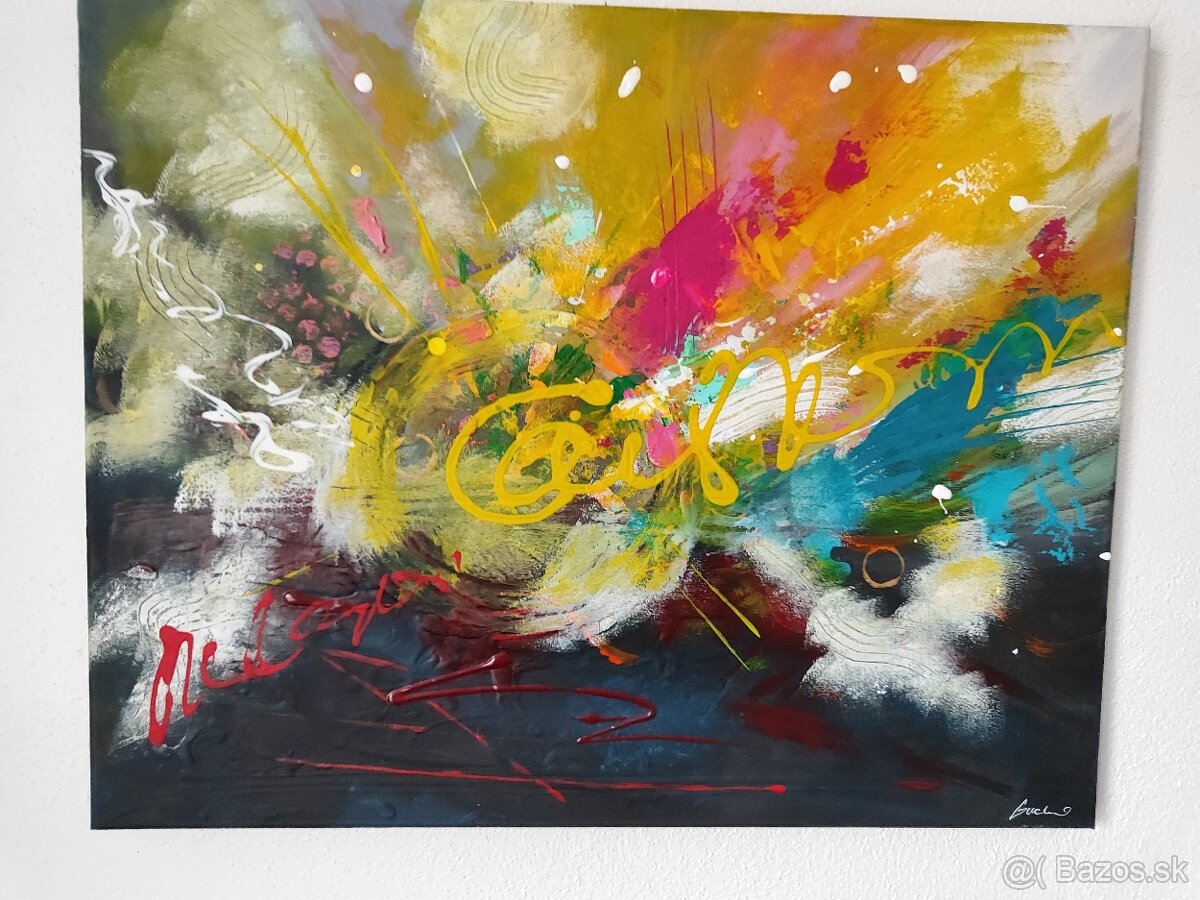 Ručne maľovaný obraz akryl