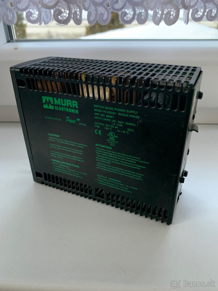 PREDÁM MENIČ NAPÄTIA ZNAČKY MURR Elektronik