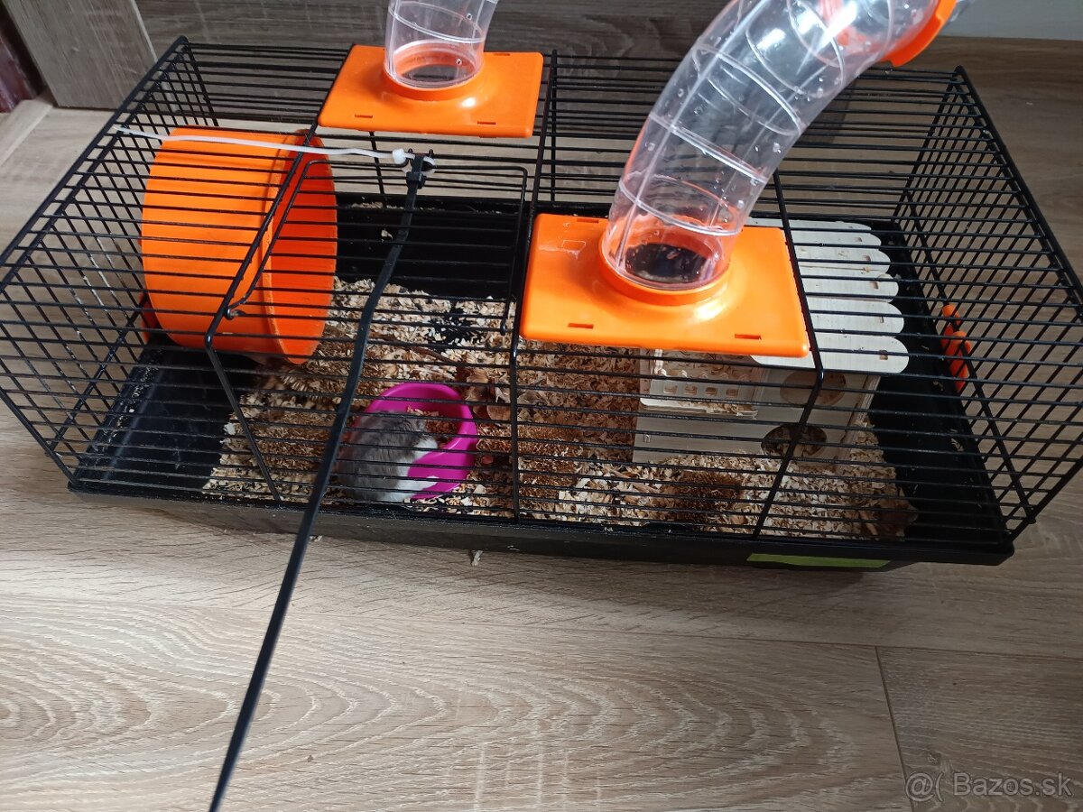 Škrečok s klietkou