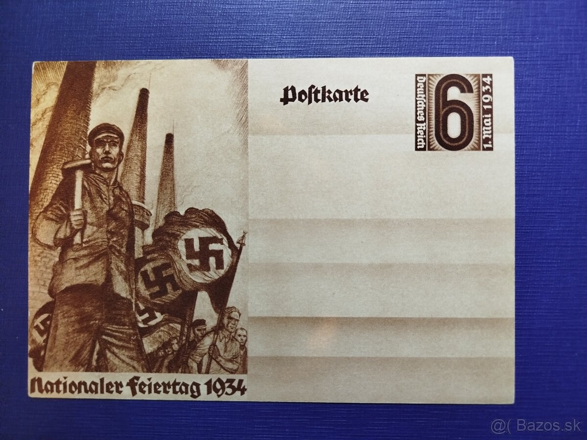 dopisnica Deutsches reich r. 1934