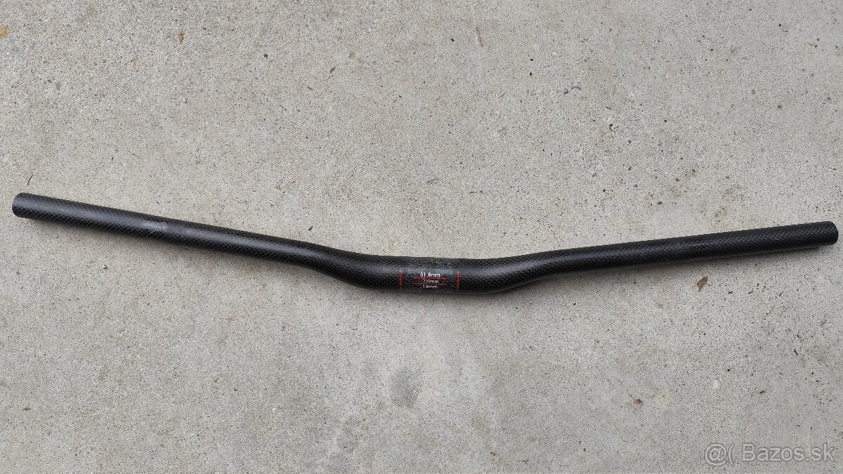 Karbonove MTB riaditka 720mm, Zdvih 18mm, Vaha 150g, Priemer