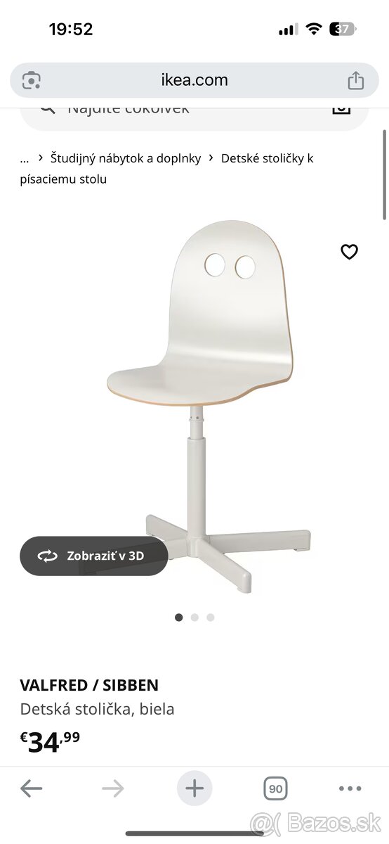 Detská stoličke pre školáka