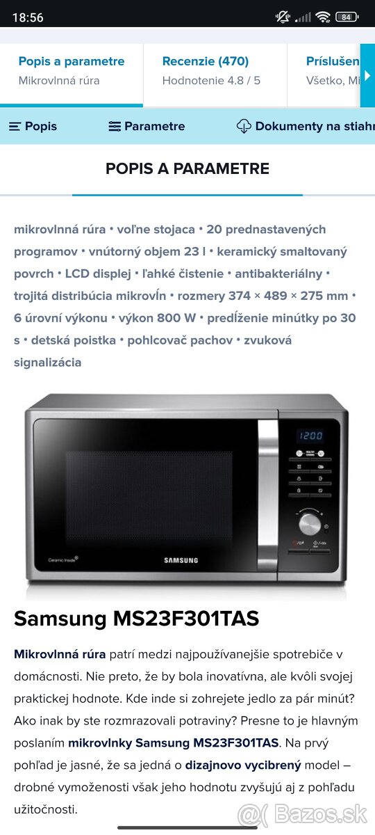 Samsung ms23f301tas