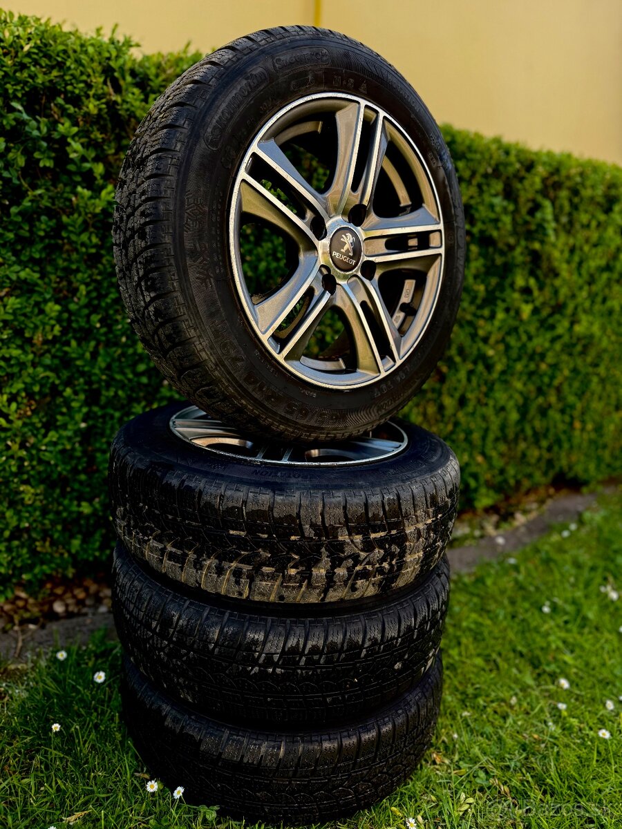 Peugeot 206 a iné, 4x100 elektróny, 165/65 R14, dezén 8mm,