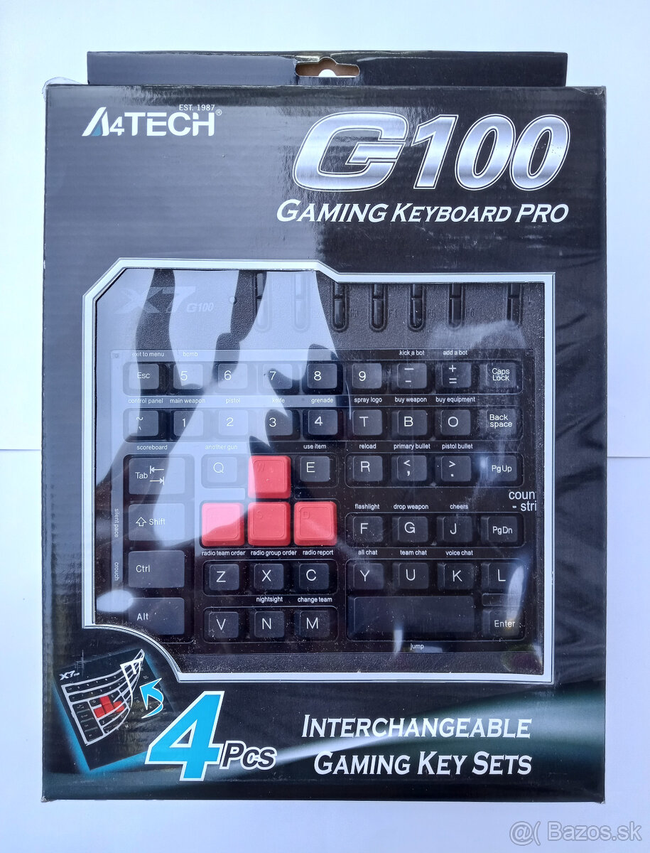 Predam hernu klavesnicu A4tech G100 + Hernu podlozku ASUS